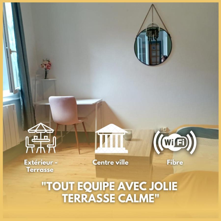 La Terrasse Zen Dacher - Superbe Appartement 30 M2 Tout Equipe Avec Terrasse Coeur Vichy Proche Gare Thermes Cures Buitenkant foto